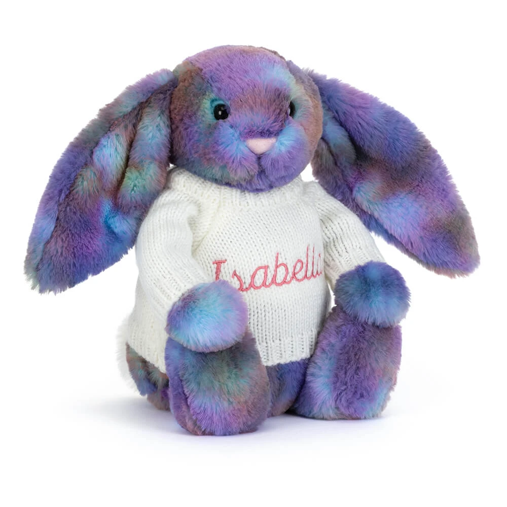 Zodihop Luxe Bunny with Personalized Cream Jumper